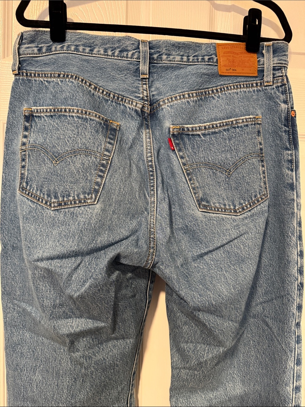 Levi's 501 90s Ankle Jeans - Light Blue Women’s Size 32x27 - Picture 5 of 8